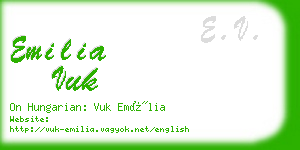 emilia vuk business card